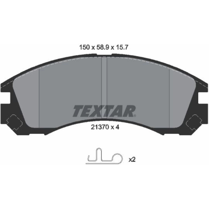 Textar 2137001 Bremsbelagsatz, Scheibenbremse Textar 2137001 Bremsbelagsatz, Scheibenbremse