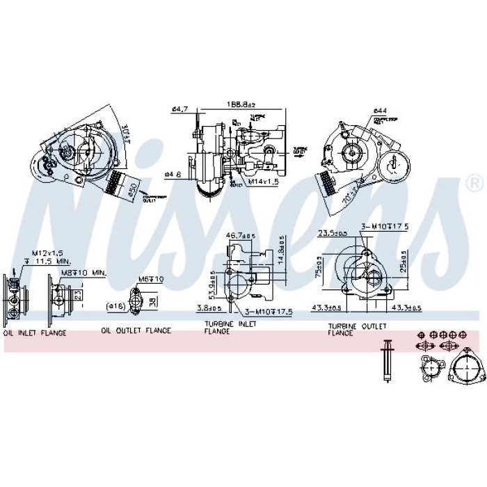 Nissens Turbolader 93021 Nissens Turbolader 93021
