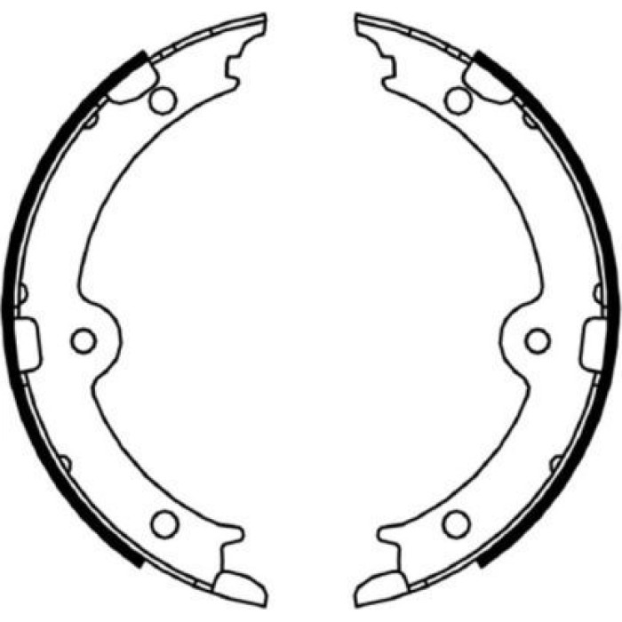 Hella 8DA 355 050-191 Bremsbackensatz, Feststellbremse