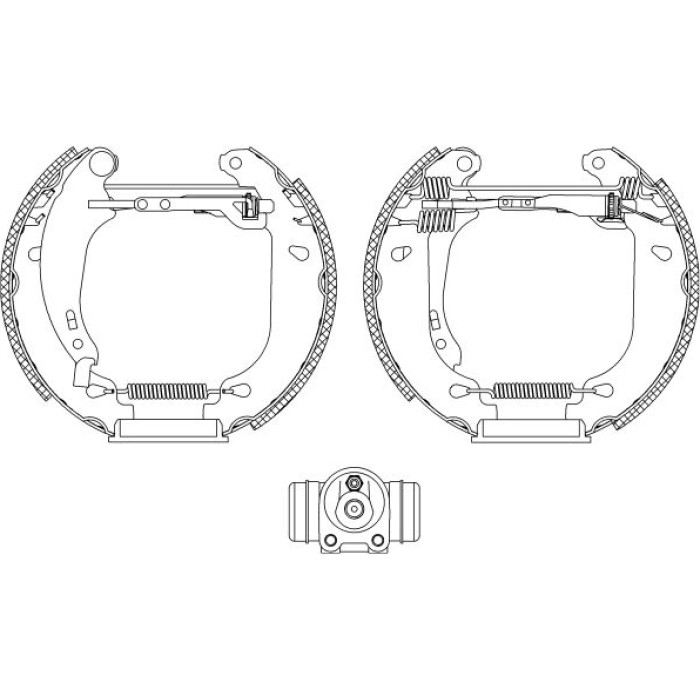 Textar 84053800 Bremsbackensatz Shoe Kit Pro Textar 84053800 Bremsbackensatz Shoe Kit Pro
