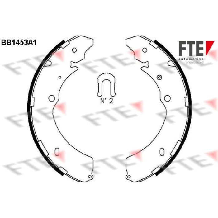 FTE 9100184 Bremsbackensatz FTE 9100184 Bremsbackensatz