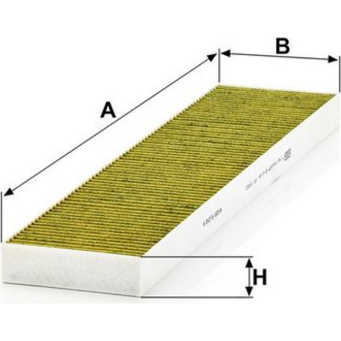 MANN-FILTER FP 5480 Innenraumfilter FreciousPlus Aktivkohlefilter mit Polyphenol, antibakteriell, Feinstaubfilter (PM 2.5)