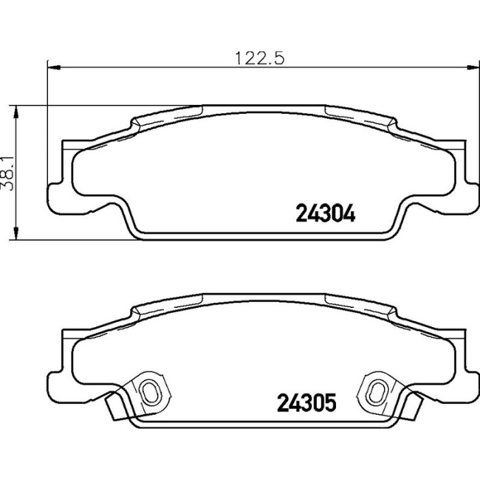 Brembo P 09 007 Bremsbelagsatz, Scheibenbremse PRIME LINE
