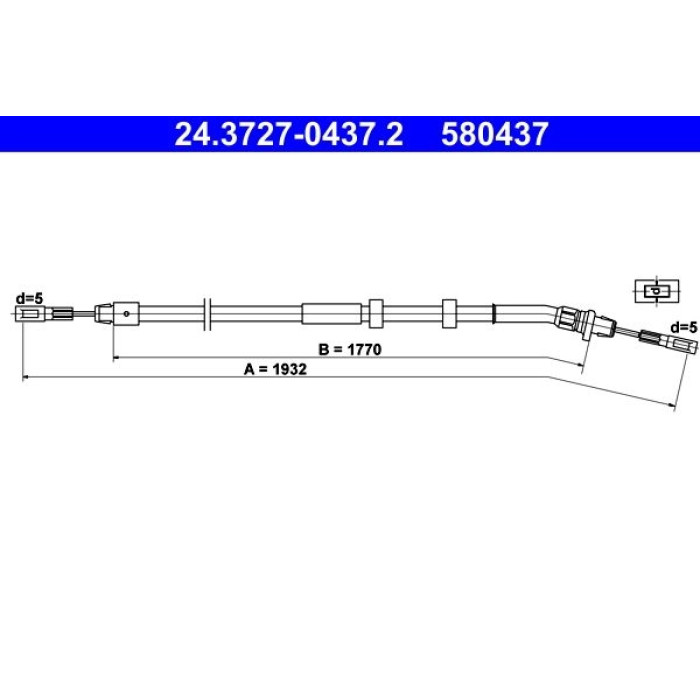 ATE 24.3727-0437.2 Seilzug, Feststellbremse