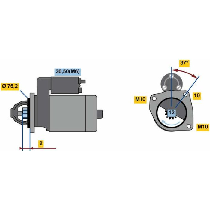 BOSCH 0 001 109 397 Starter BOSCH 0 001 109 397 Starter
