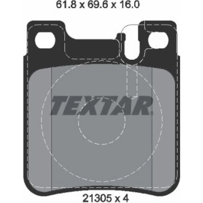 Textar 2130503 Bremsbelagsatz, Scheibenbremse Q+ Textar 2130503 Bremsbelagsatz, Scheibenbremse Q+