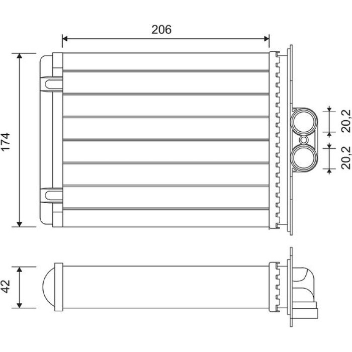 Valeo 812118 Wärmetauscher, Innenraumheizung Valeo 812118 Wärmetauscher, Innenraumheizung