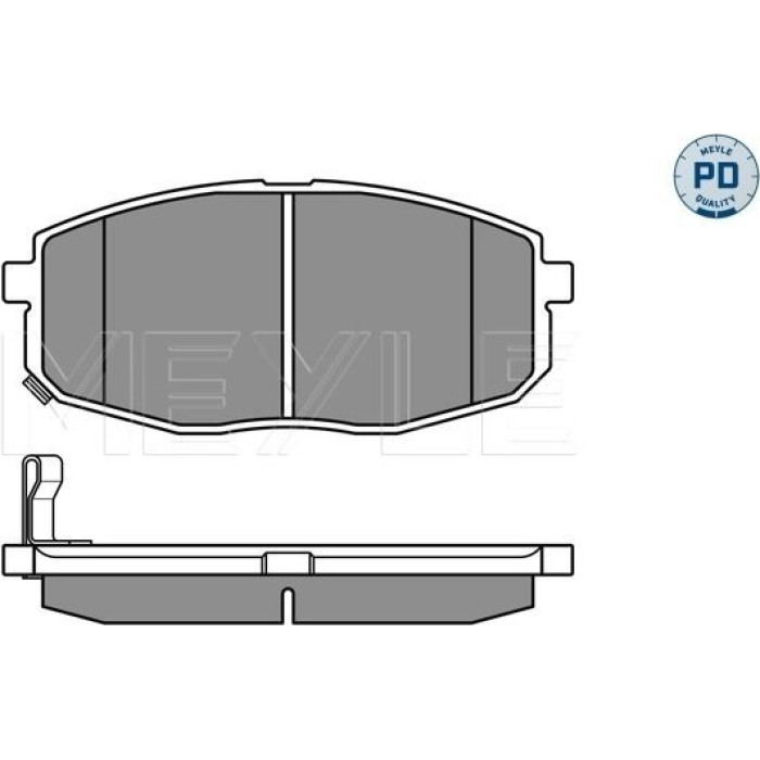 Meyle 025 239 6617/PD Bremsbelagsatz, Scheibenbremse MEYLE-PD: Advanced performance and design