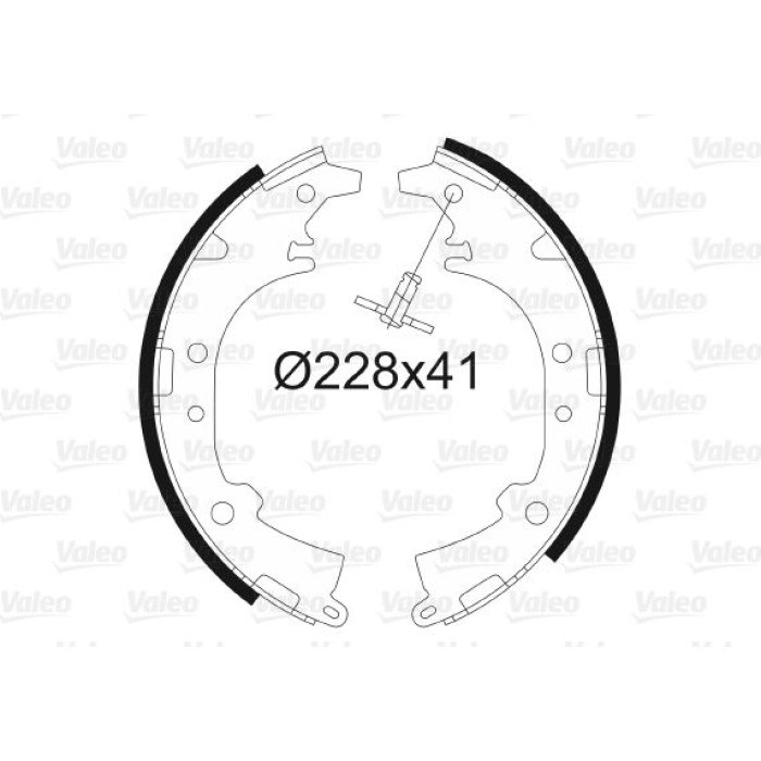 Valeo 562993 Bremsbackensatz Valeo 562993 Bremsbackensatz