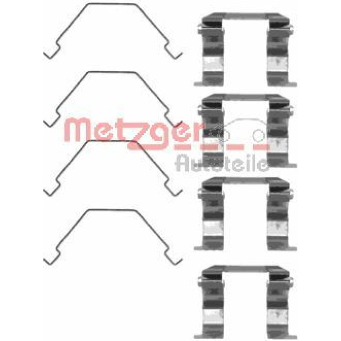 Metzger 109-1158 Zubehörsatz, Scheibenbremsbelag
