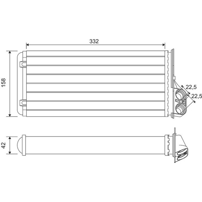Valeo 812170 Wärmetauscher, Innenraumheizung Valeo 812170 Wärmetauscher, Innenraumheizung