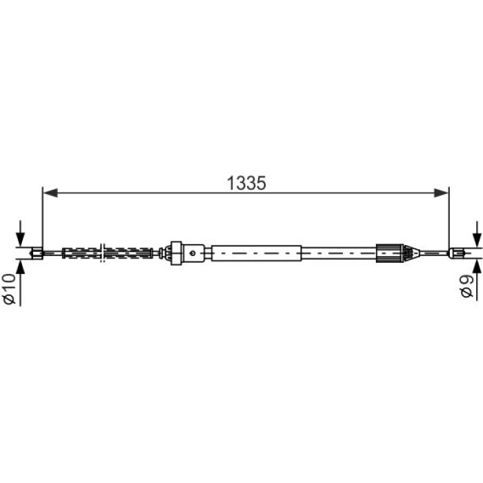 BOSCH 1 987 477 783 Seilzug, Feststellbremse BOSCH 1 987 477 783 Seilzug, Feststellbremse