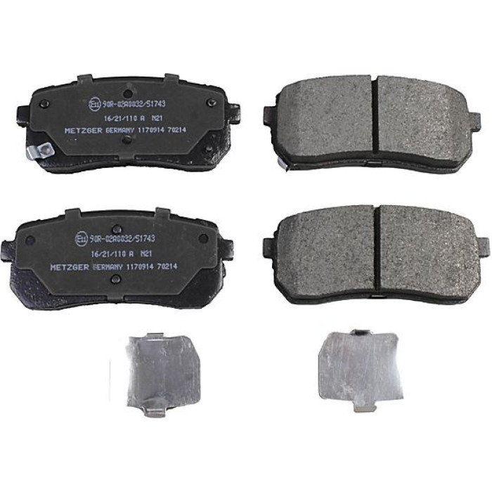 Metzger 1170914 Bremsbelagsatz, Scheibenbremse Metzger 1170914 Bremsbelagsatz, Scheibenbremse