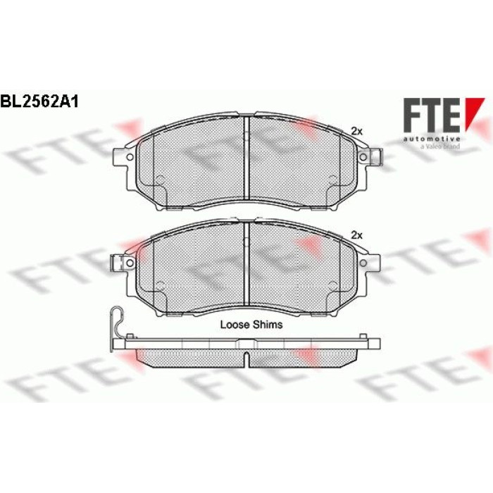 FTE 9010813 Bremsbelagsatz, Scheibenbremse
