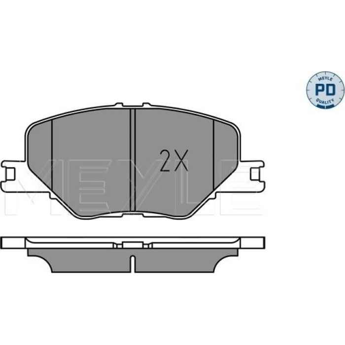 Meyle 025 228 3819/PD Bremsbelagsatz, Scheibenbremse MEYLE-PD: Advanced performance and design Meyle 025 228 3819/PD Bremsbelagsatz, Scheibenbremse MEYLE-PD: Advanced performance and design
