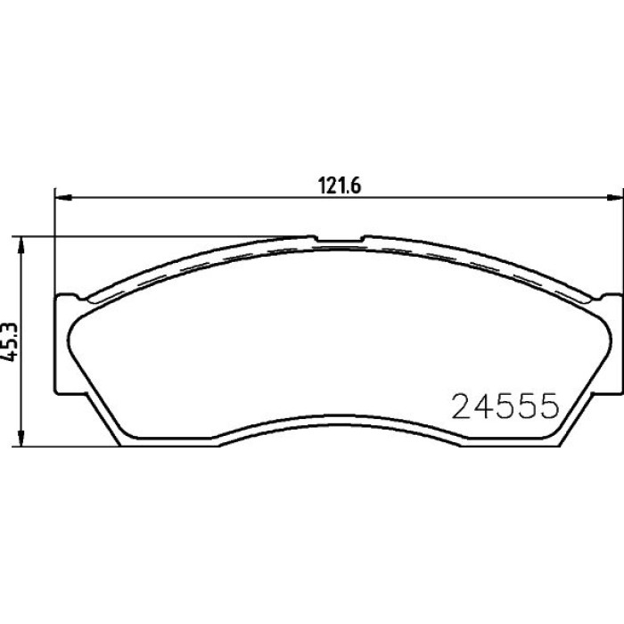 Hella 8DB 355 013-431 Bremsbelagsatz, Scheibenbremse Hella 8DB 355 013-431 Bremsbelagsatz, Scheibenbremse