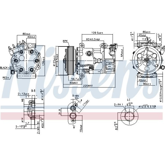 Nissens 890743 Kompressor, Klimaanlage FIRST FIT Nissens 890743 Kompressor, Klimaanlage FIRST FIT
