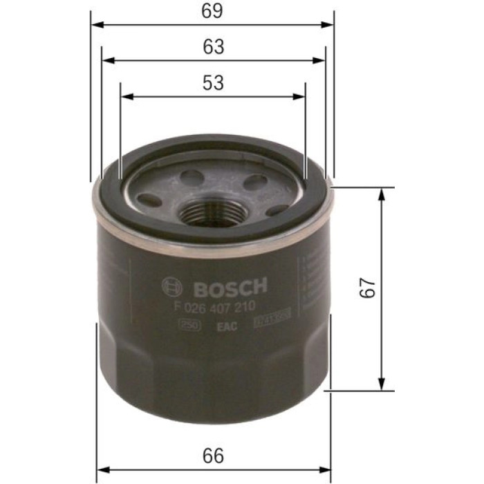 BOSCH F 026 407 210 Ölfilter BOSCH F 026 407 210 Ölfilter