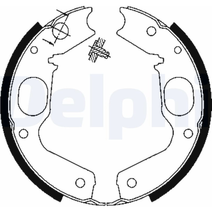 Delphi LS1898 Bremsbackensatz, Feststellbremse