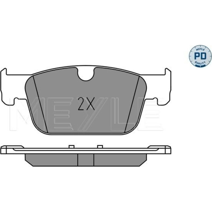Meyle 025 220 9817/PD Bremsbelagsatz, Scheibenbremse MEYLE-PD: Advanced performance and design Meyle 025 220 9817/PD Bremsbelagsatz, Scheibenbremse MEYLE-PD: Advanced performance and design