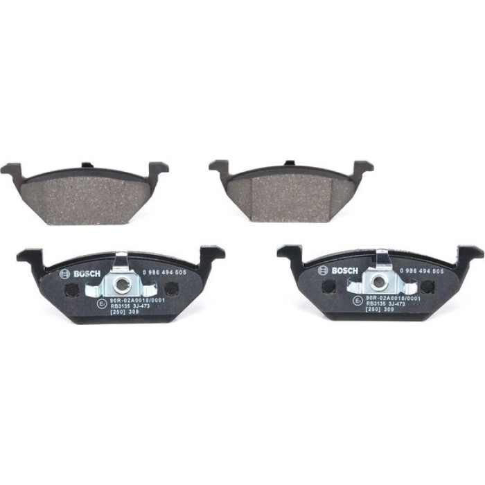 BOSCH 0 986 494 505 Bremsbelagsatz, Scheibenbremse BOSCH 0 986 494 505 Bremsbelagsatz, Scheibenbremse