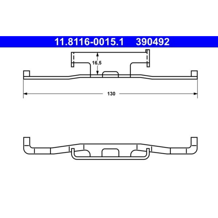 Feder, Bremssattel 11.8116-0015.1