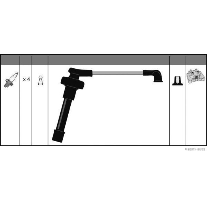 Herth+Buss Jakoparts J5384036 Zündleitungssatz Herth+Buss Jakoparts J5384036 Zündleitungssatz