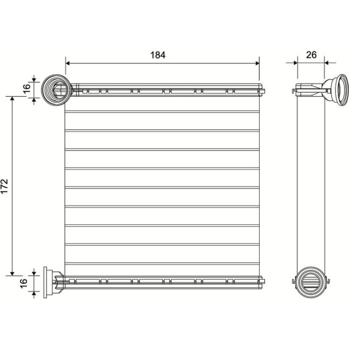 Valeo 811681 Wärmetauscher, Innenraumheizung Valeo 811681 Wärmetauscher, Innenraumheizung