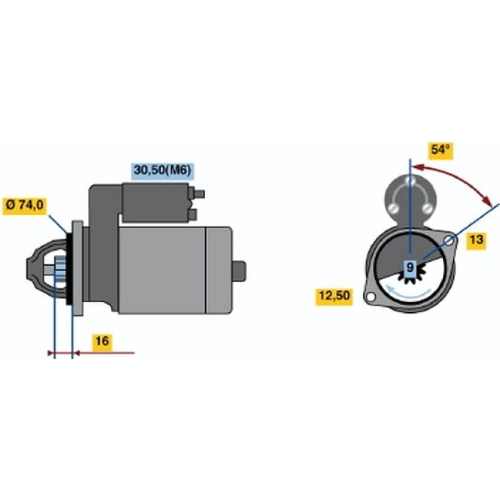 BOSCH 0 001 106 026 Starter BOSCH 0 001 106 026 Starter