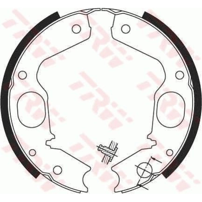 TRW GS8695 Bremsbackensatz, Feststellbremse