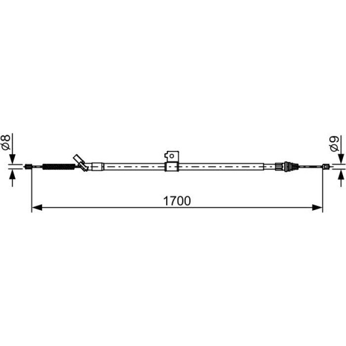 BOSCH 1 987 482 631 Seilzug, Feststellbremse