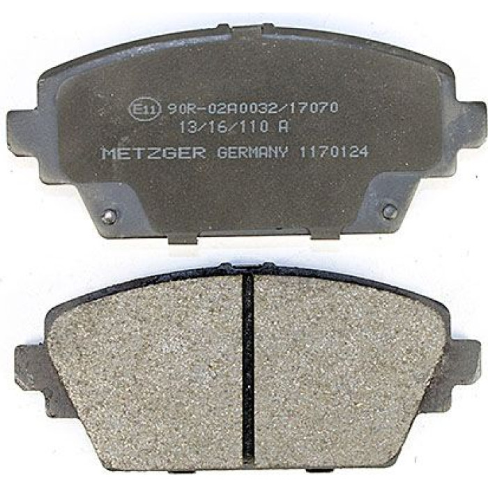 Metzger 1170124 Bremsbelagsatz, Scheibenbremse Metzger 1170124 Bremsbelagsatz, Scheibenbremse