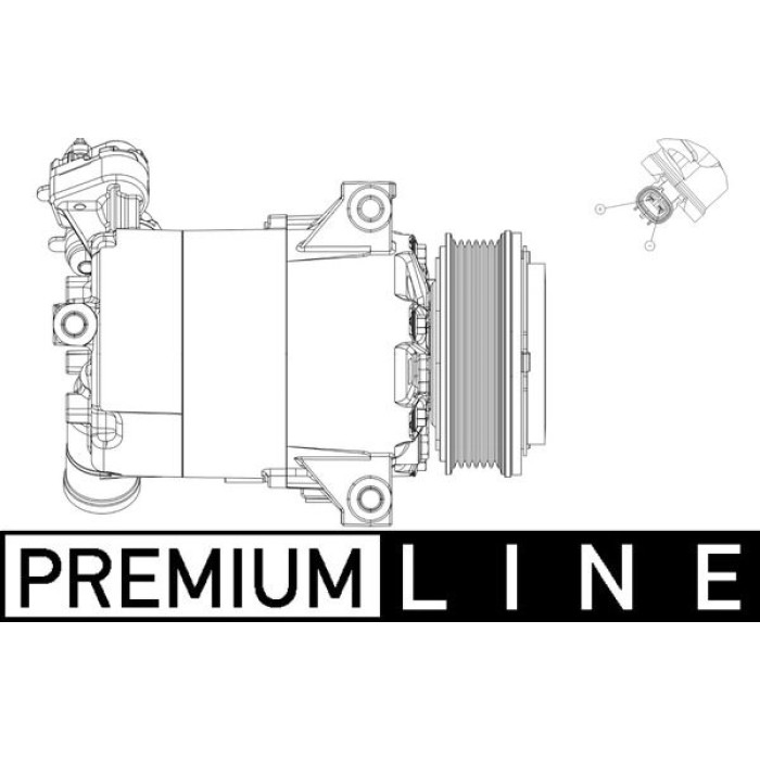 Mahle ACP 556 000P Kompressor, Klimaanlage BEHR Premium Line
