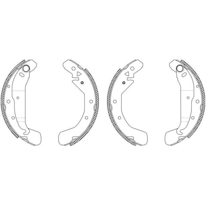 Hella 8DB 355 003-481 Bremsbackensatz Shoe Kit Hella 8DB 355 003-481 Bremsbackensatz Shoe Kit
