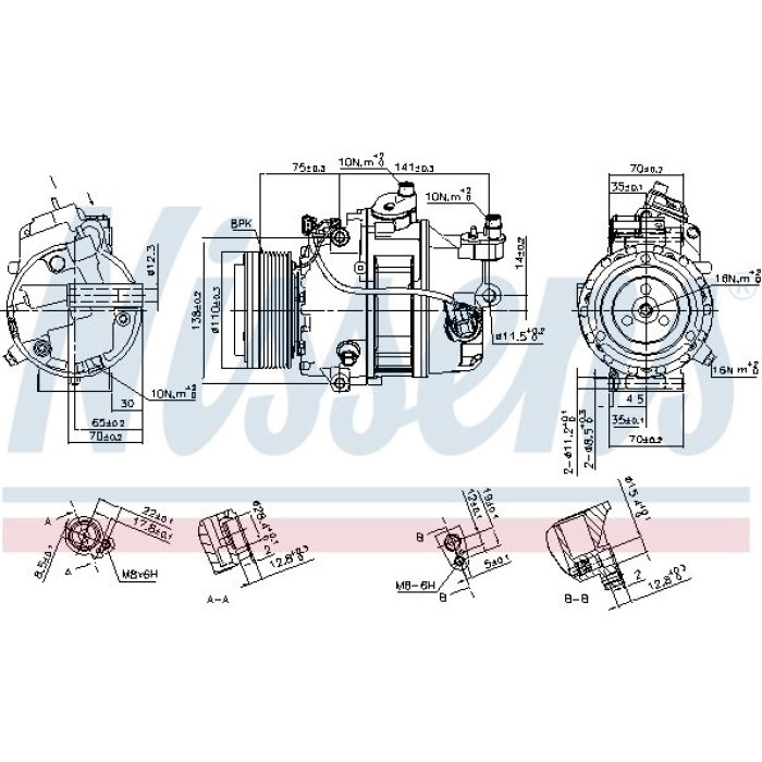 Nissens 890303 Kompressor, Klimaanlage FIRST FIT Nissens 890303 Kompressor, Klimaanlage FIRST FIT
