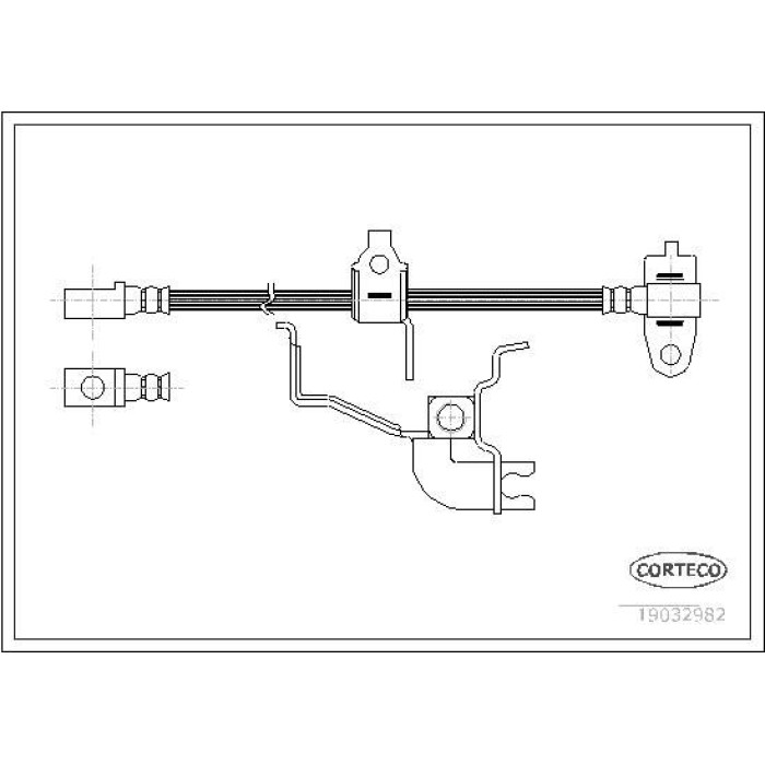 Corteco 19032982 Bremsschlauch Corteco 19032982 Bremsschlauch
