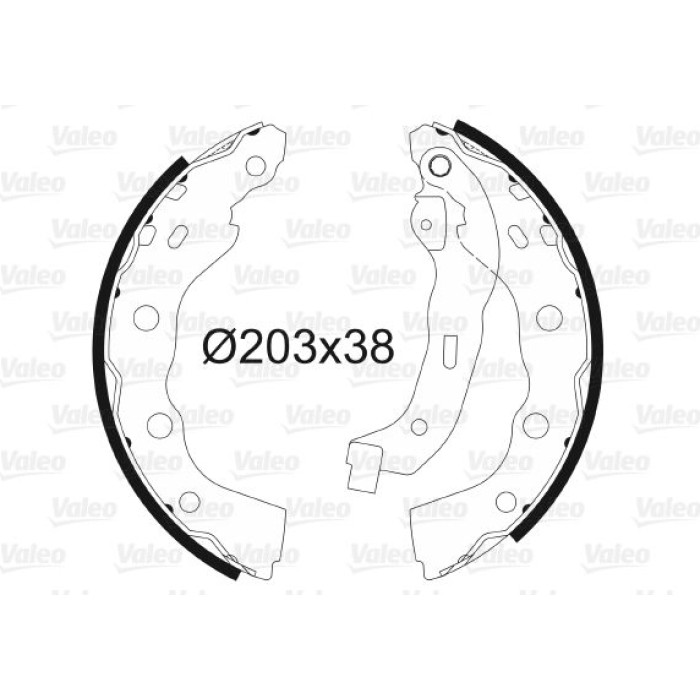 Valeo 564095 Bremsbackensatz
