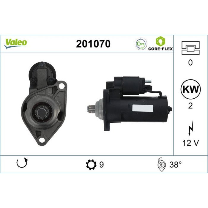 Valeo 201070 Starter CORE-FLEX Valeo 201070 Starter CORE-FLEX
