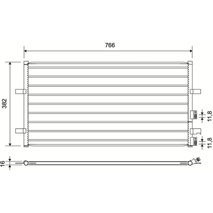 Valeo 814087 Kondensator, Klimaanlage Valeo 814087 Kondensator, Klimaanlage