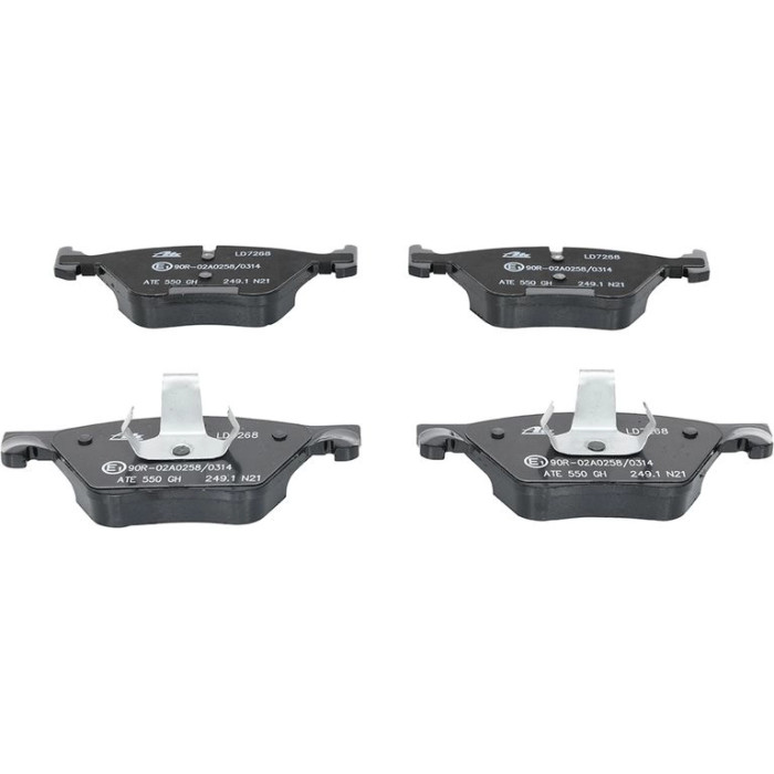 ATE Ceramic 13.0470-7268.2 Bremsbeläge für BMW 5er für Verschleißwarnanzeiger vorbereitet, exkl. Verschleißwarnkontakt ATE Ceramic 13.0470-7268.2 Bremsbeläge für BMW 5er für Verschleißwarnanzeiger vorbereitet, exkl. Verschleißwarnkontakt