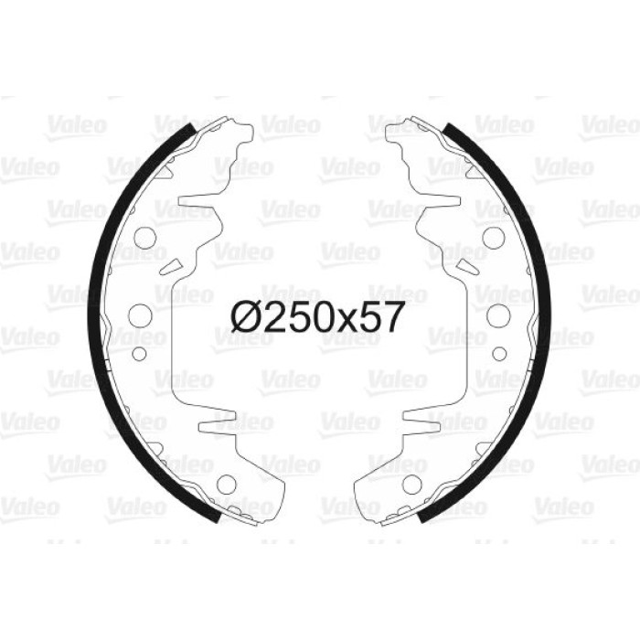 Valeo 562760 Bremsbackensatz