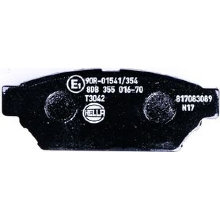 Hella 8DB 355 016-701 Bremsbelagsatz, Scheibenbremse