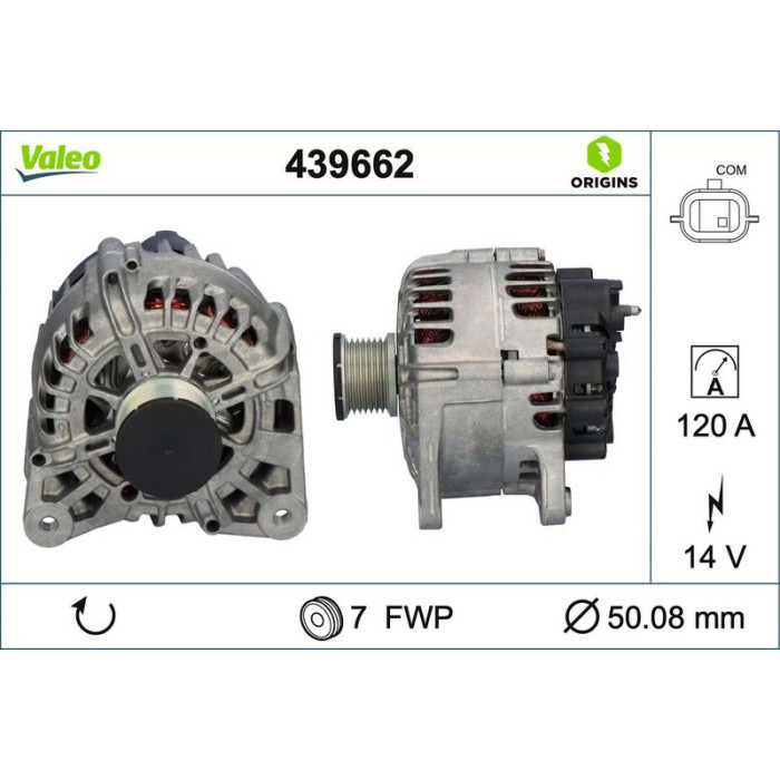 Valeo 439662 Generator ORIGINS - NEW O.E. TECHNOLOGIE
