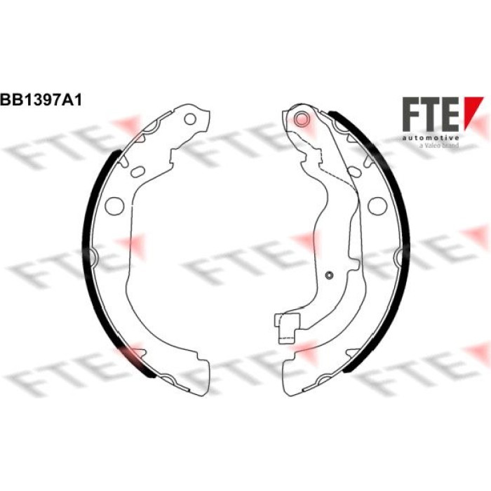 FTE 9100132 Bremsbackensatz FTE 9100132 Bremsbackensatz