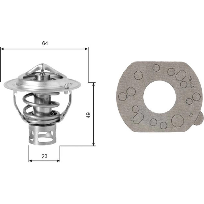 Gates TH04077G1 Thermostat, Kühlmittel