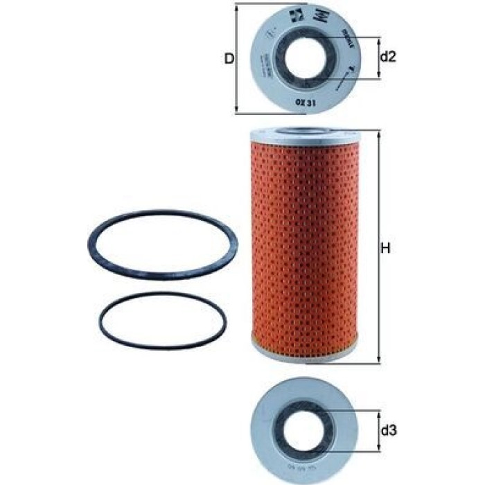 Knecht OX 31D Ölfilter Knecht OX 31D Ölfilter