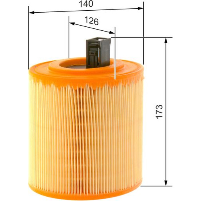 BOSCH F 026 400 467 Luftfilter