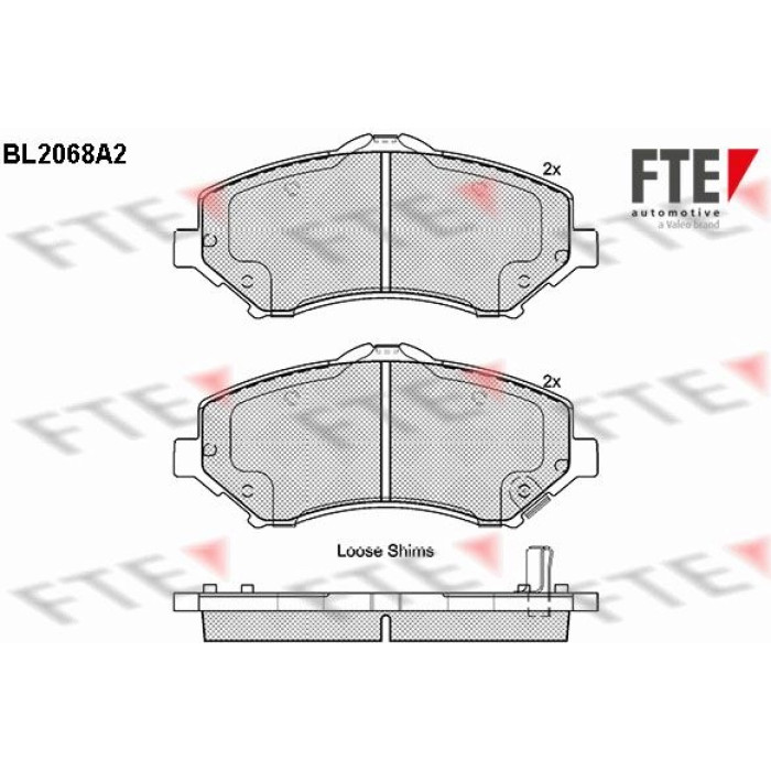FTE 9010651 Bremsbelagsatz, Scheibenbremse FTE 9010651 Bremsbelagsatz, Scheibenbremse