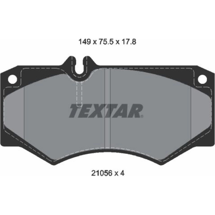 Textar 2105601 Bremsbelagsatz, Scheibenbremse Q+