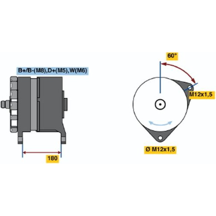 BOSCH 0 120 689 567 Generator BOSCH 0 120 689 567 Generator
